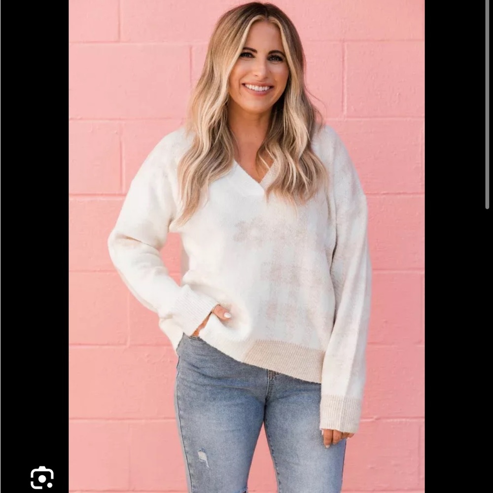 Krista Horton Pink Lily Sweater